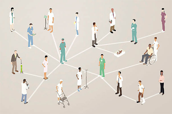 Illustration of medical network